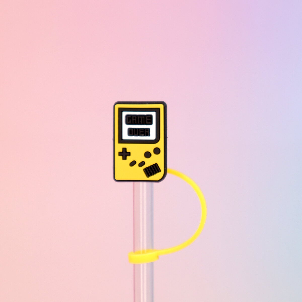 Straw topper - Gameboy