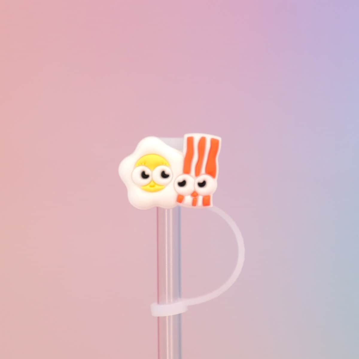 Straw topper - Ägg & bacon