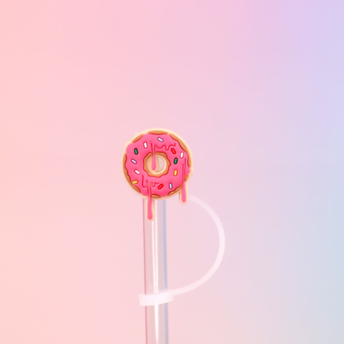 Straw topper - Kladdig donut
