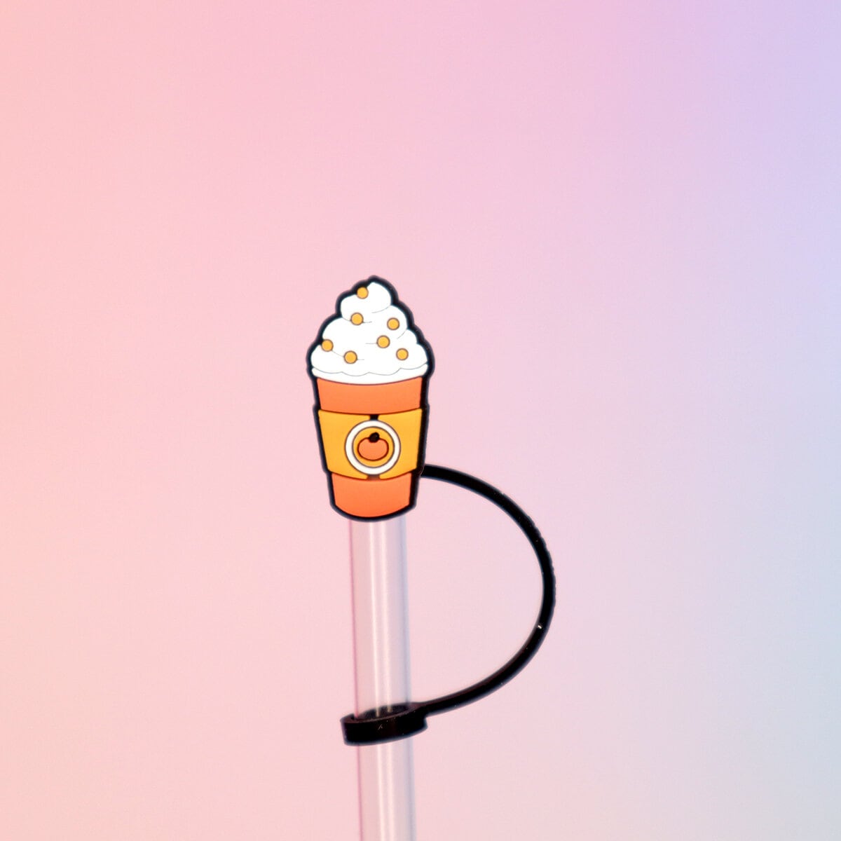 Straw topper - Pumpkin spice latte