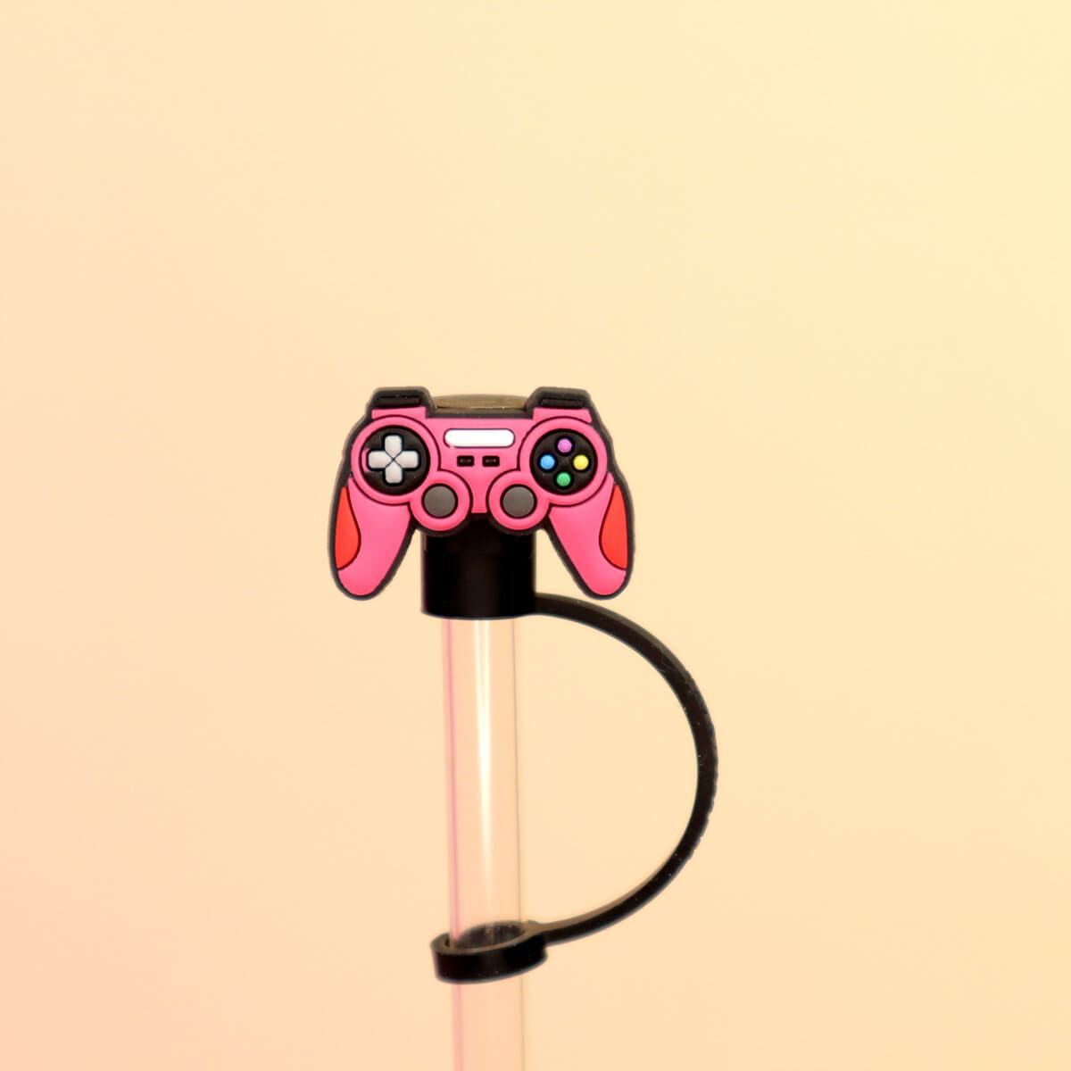 Straw topper - Rosa PS-kontroll