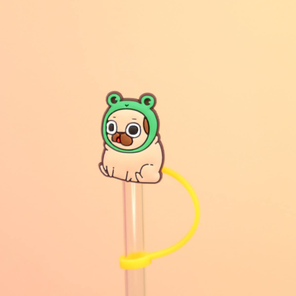 Straw topper - Frog pug
