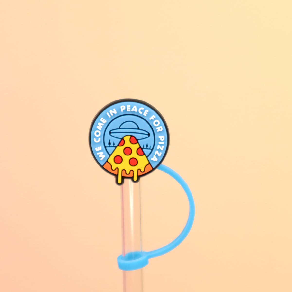 Straw topper - In peace for pizza