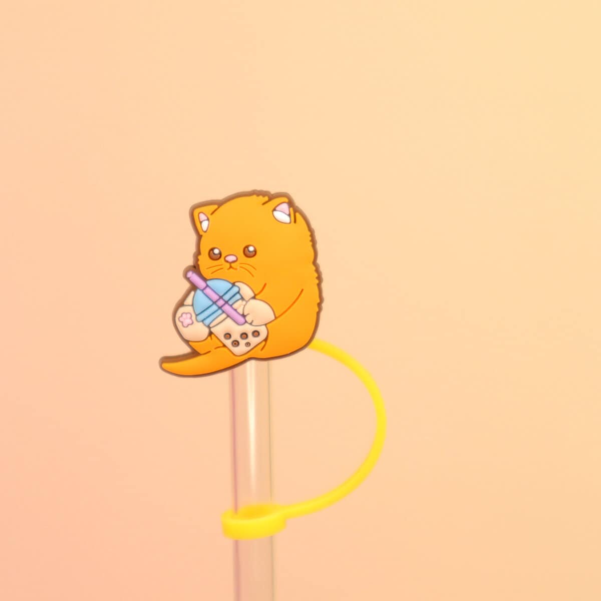 Straw topper - Boba cat