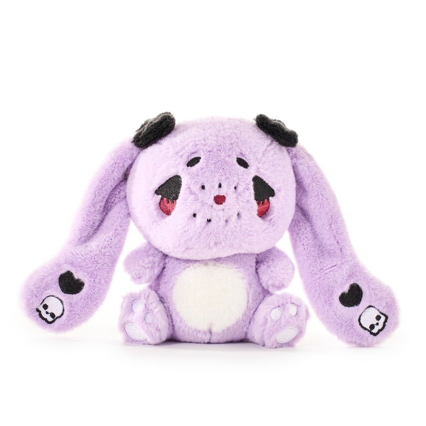 Vivienne the Goth Bunny plushie Keychain