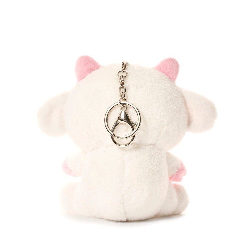 Valentine the Cow plushie Keychain