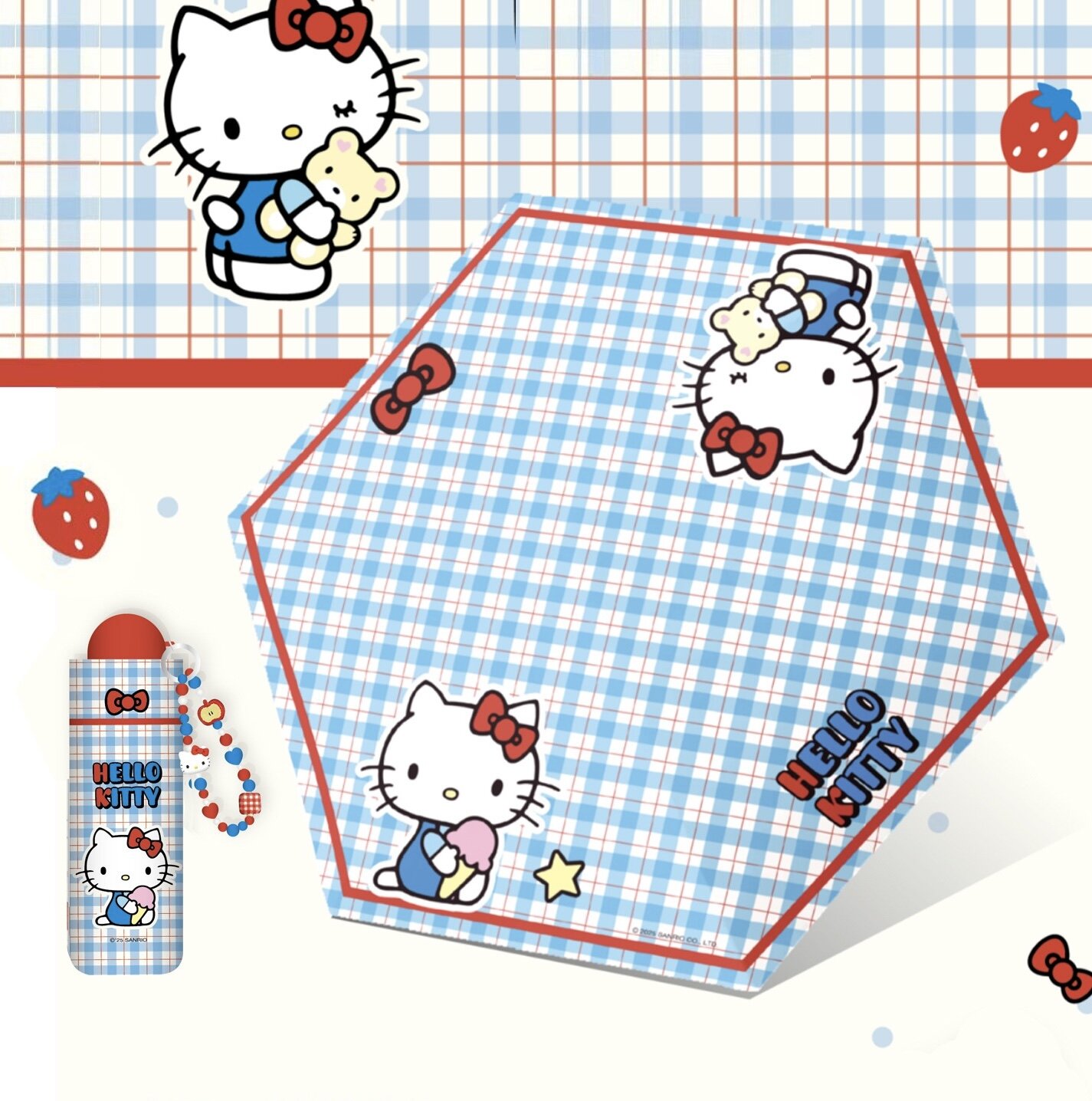 Paraply Hello Kitty - Oppa  Gingham Style