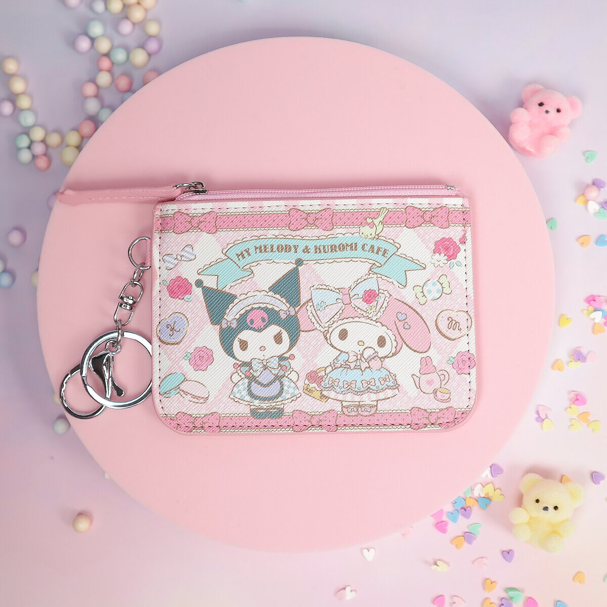 Kort-börs My Melody & Kuromi café