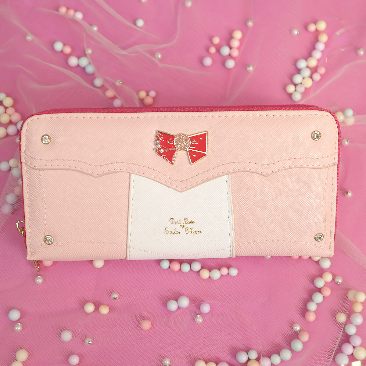 Stor rosa Sailor Moon-plånbok
