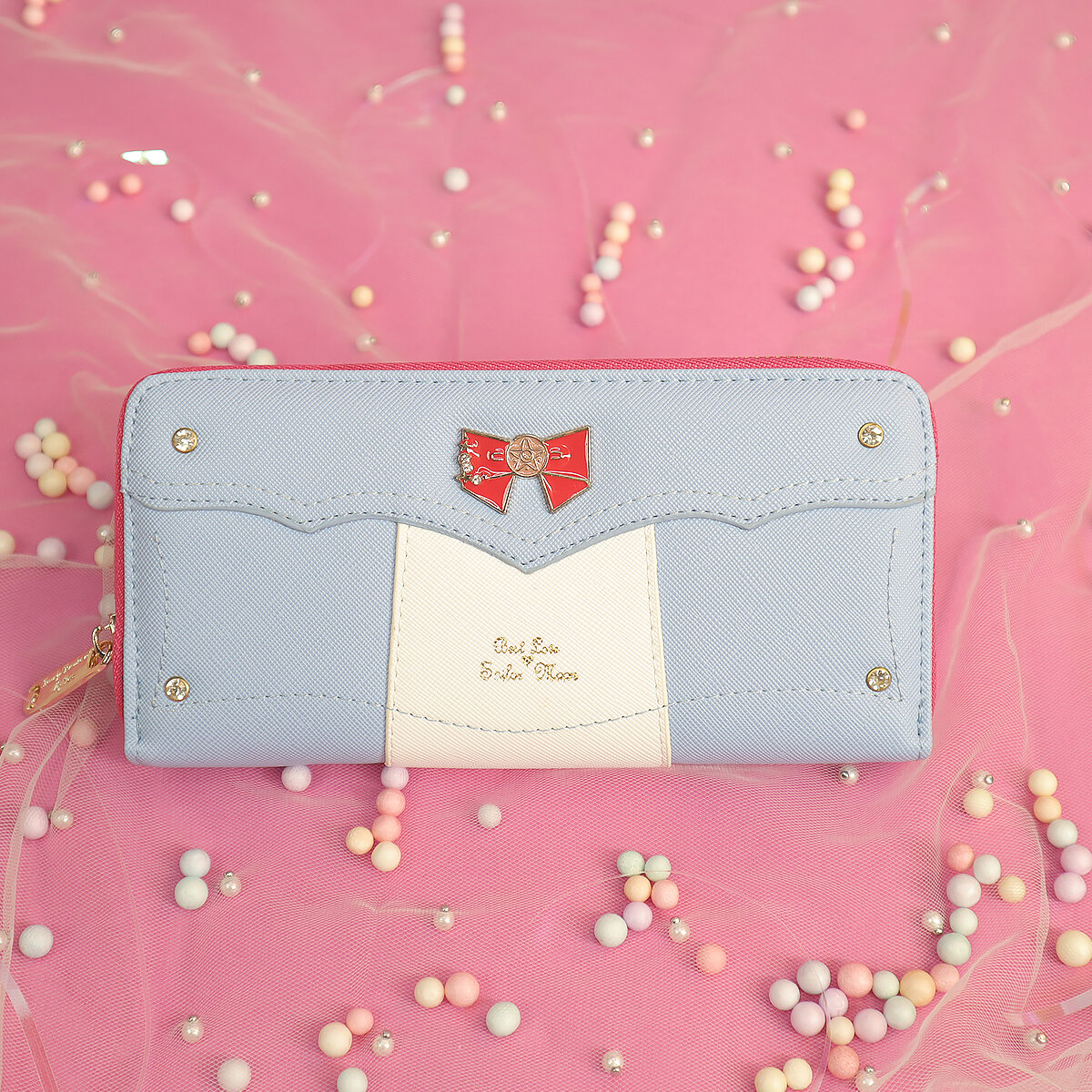Stor blå Sailor Moon-plånbok