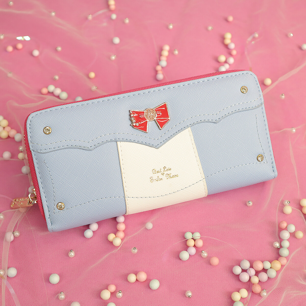 Stor blå Sailor Moon-plånbok