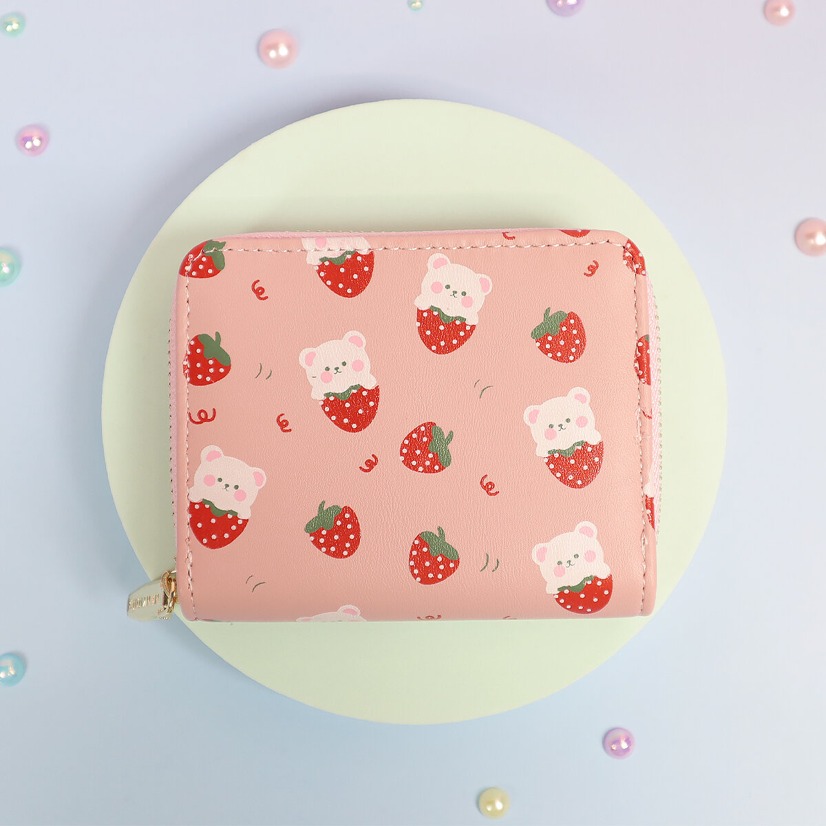 Strawberry bear plånbok