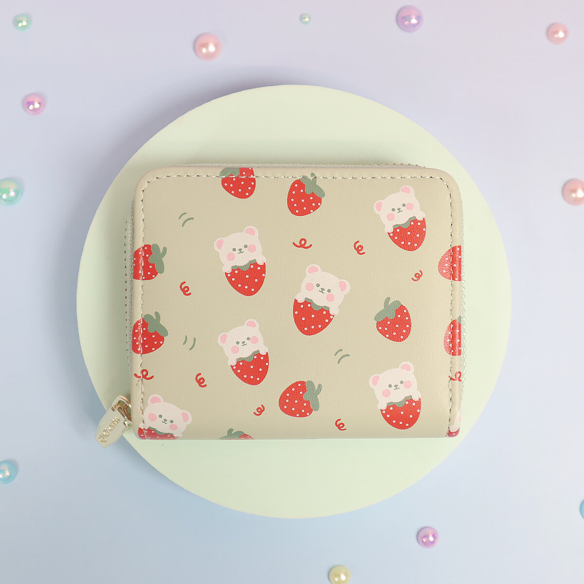 Strawberry bear plånbok