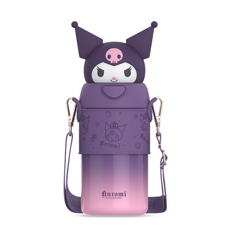 Stor Kuromi-termosflaska med bärrem 560ml