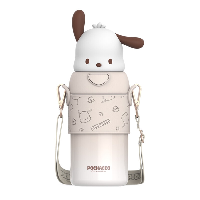 Stor Pochacco-termosflaska med bärrem 560ml