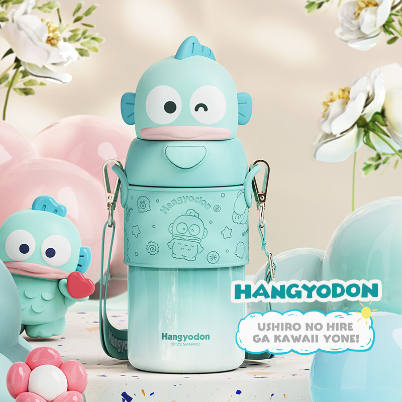 Stor Hangyodon-termosflaska med bärrem 560ml