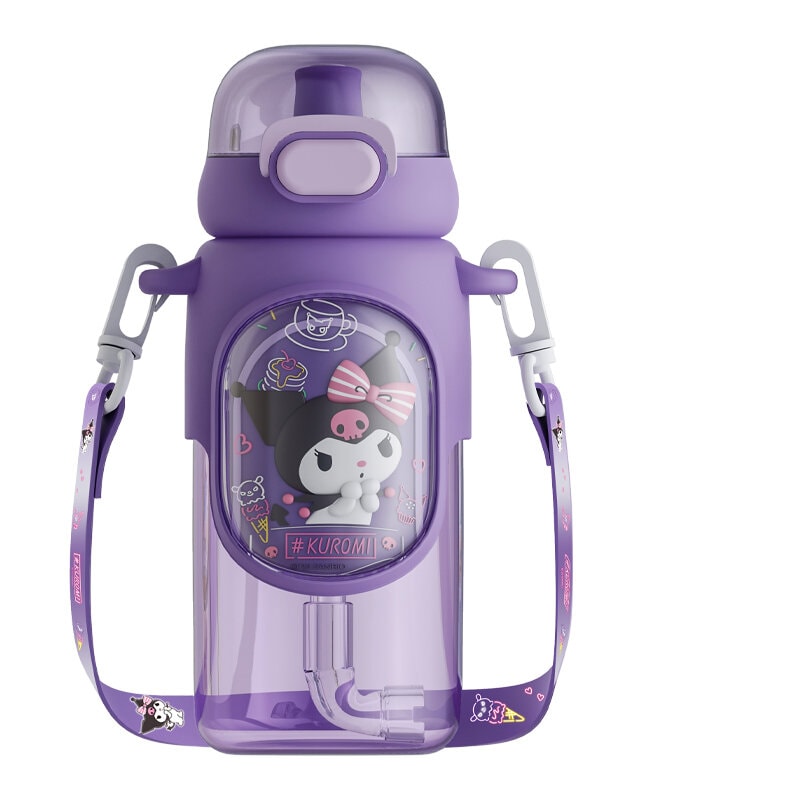 Kuromi vattenflaska med bärrem 600ml