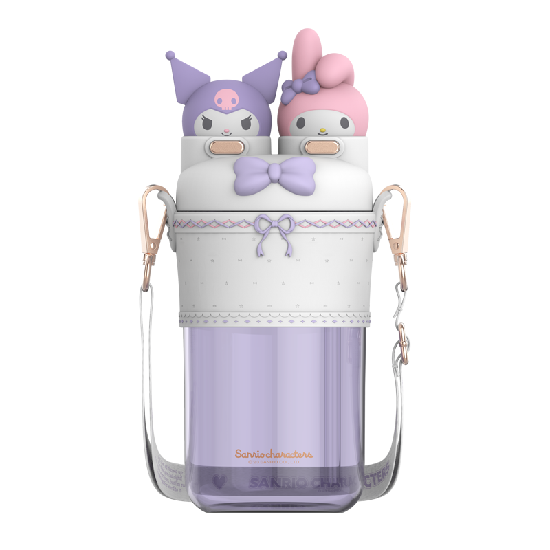 Lila Kuromi & My Melody dubbel vattenflaska 700ml