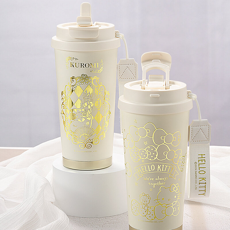 Hello Kitty termosmugg med guldprint 520ml