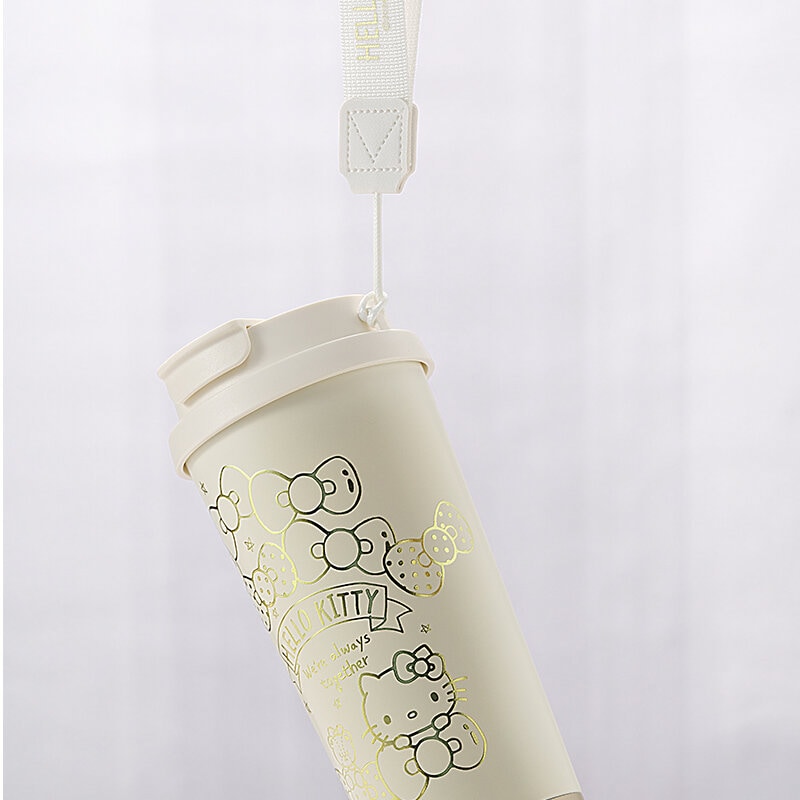 Hello Kitty termosmugg med guldprint 520ml