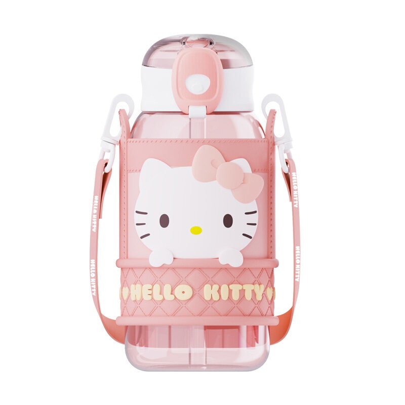 Hello Kitty vattenflaska med bärrem 720ml