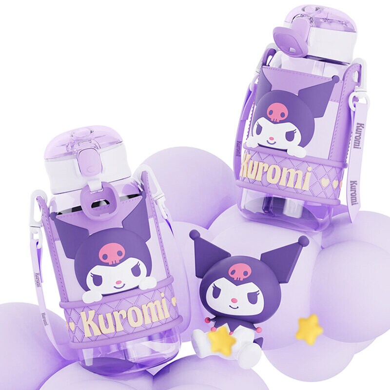 Kuromi vattenflaska med bärrem 720ml