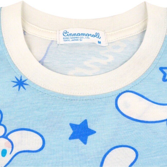 T-shirt med ficka Cinnamoroll, ljusblå