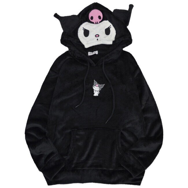 Hoodie Kuromi, svart