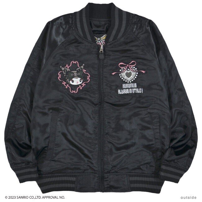 2-way sukajan jacket My Melody x Kuromi