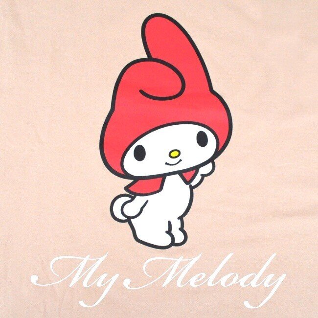 Oversize t-shirt My Melody, dusty pink