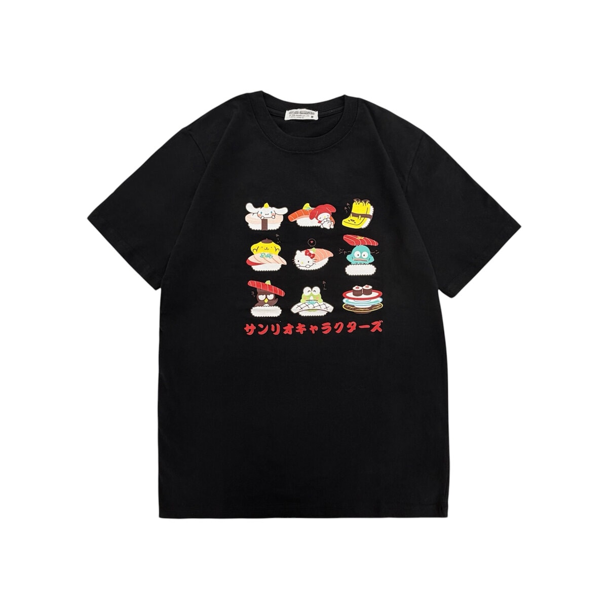 T-Shirt - Sanrio Characters Sushi Black