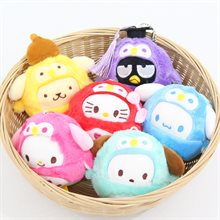 Sanrio utklädda till ugglor, plushie-hänge